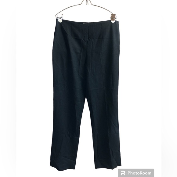 Ralph Lauren Women’s Pant Side Zip Wool Blend Flat Front Trouser Deep Gray - Picture 1 of 6